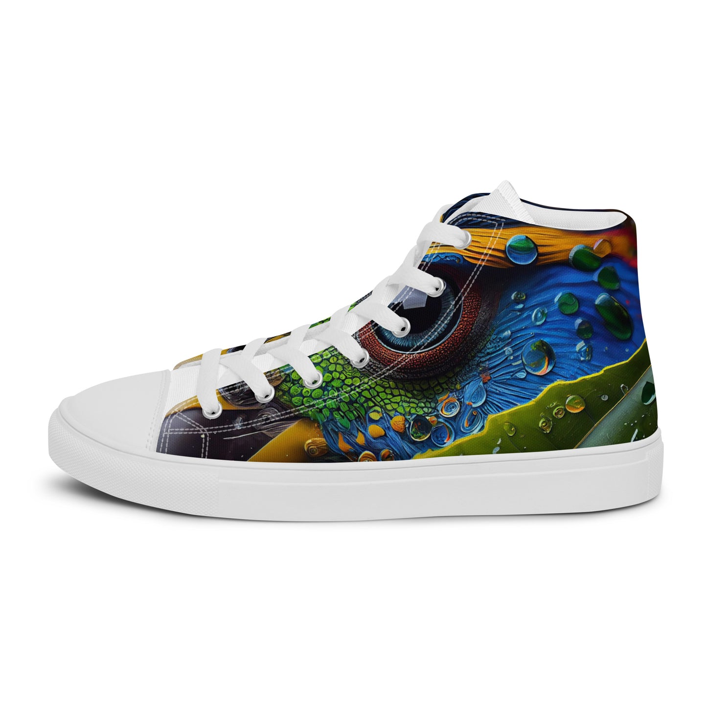 Parrot Men’s high top canvas shoes