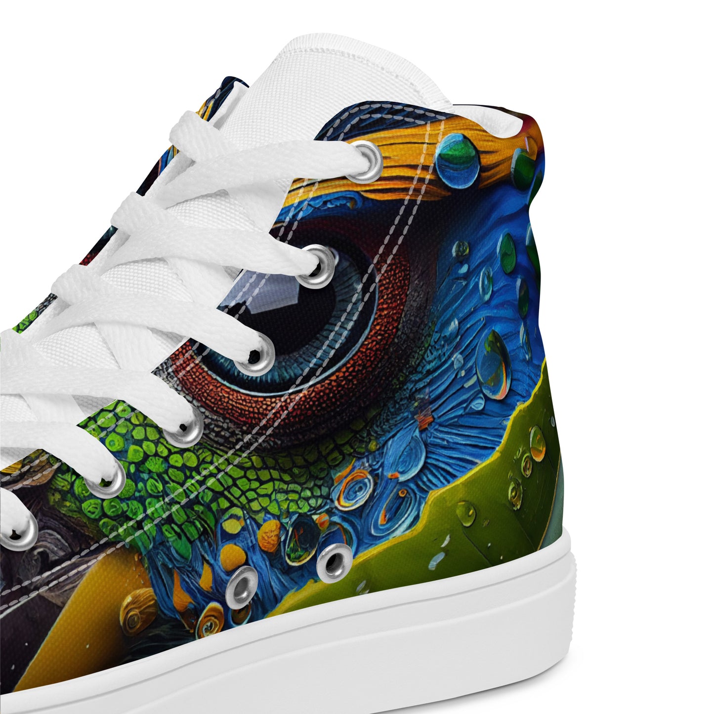 Parrot Men’s high top canvas shoes