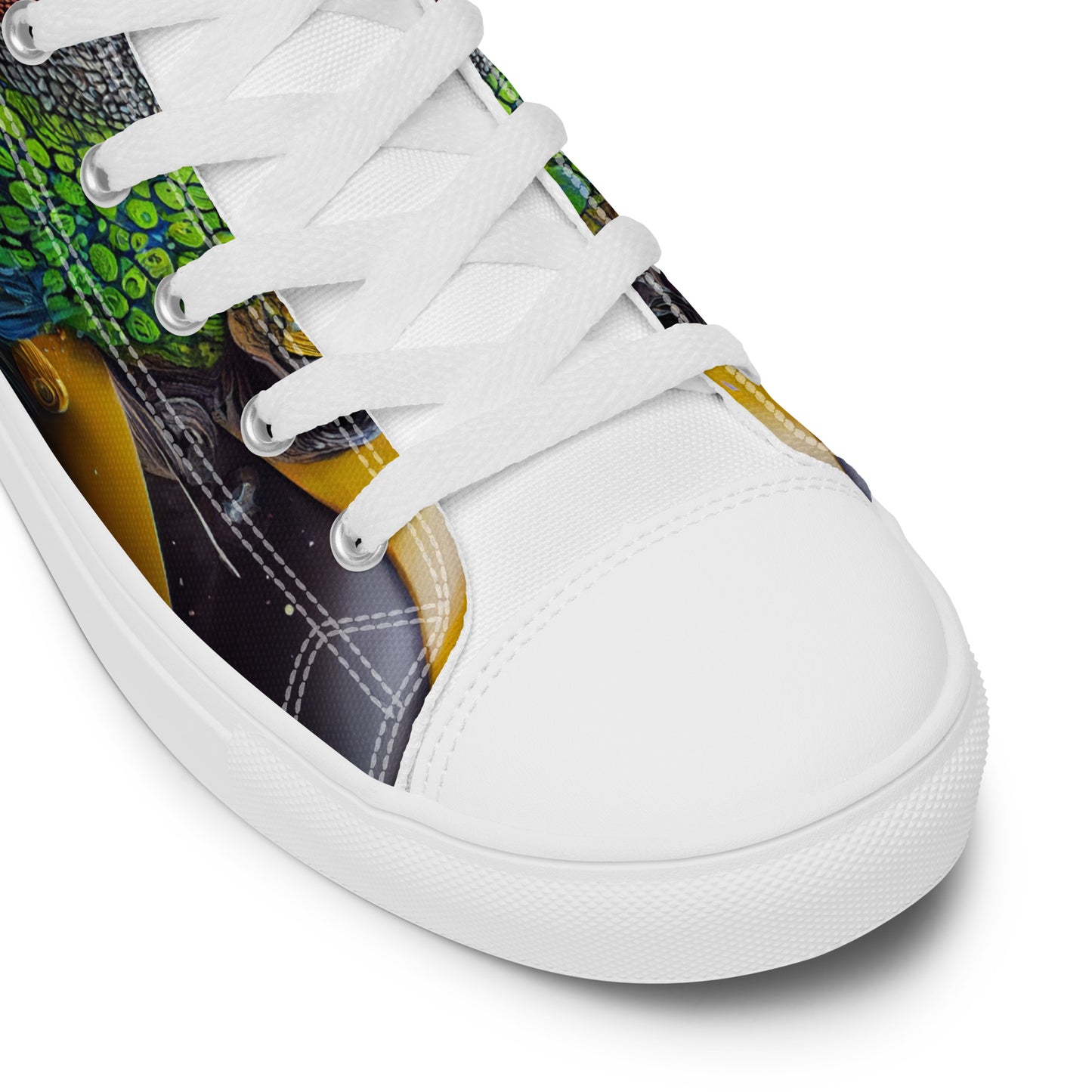 Parrot Men’s high top canvas shoes