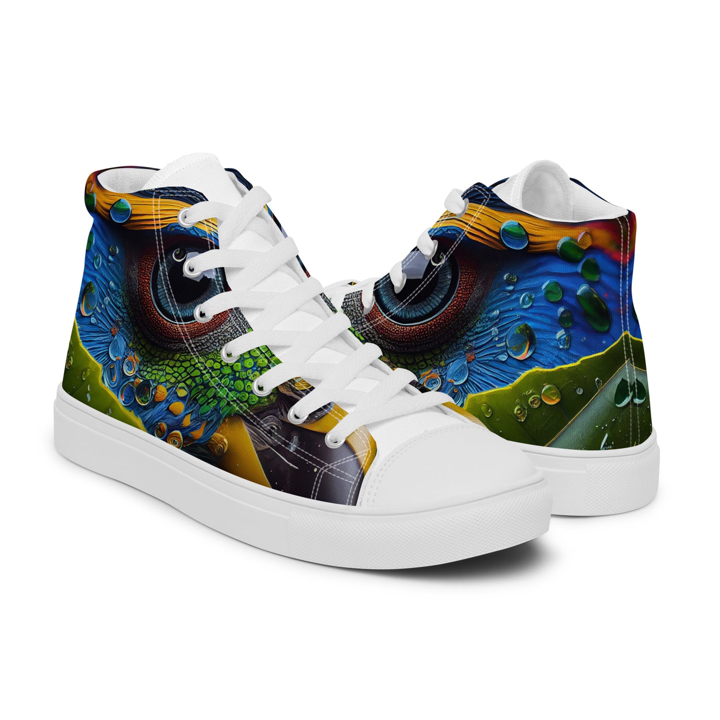 Parrot Men’s high top canvas shoes