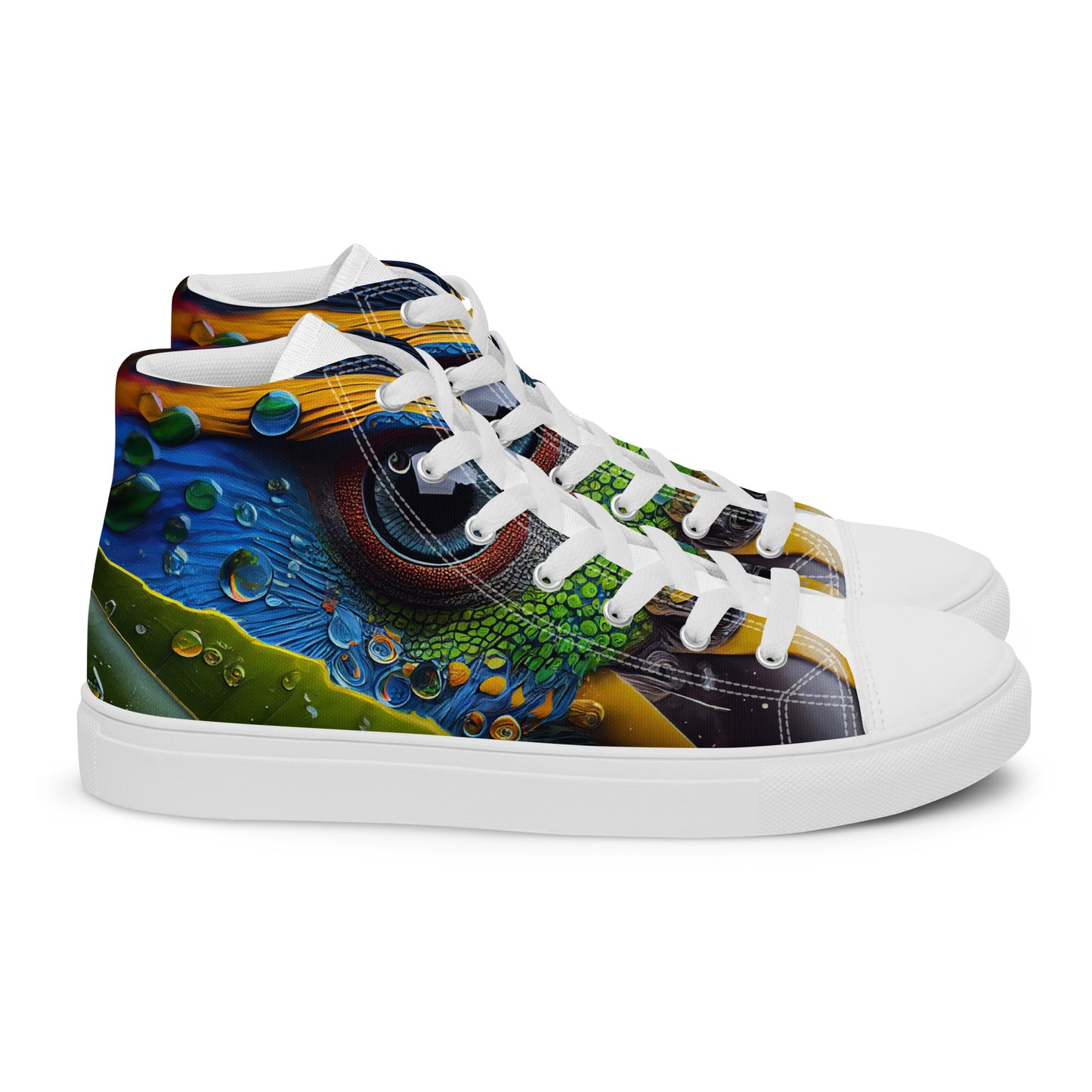 Parrot Men’s high top canvas shoes
