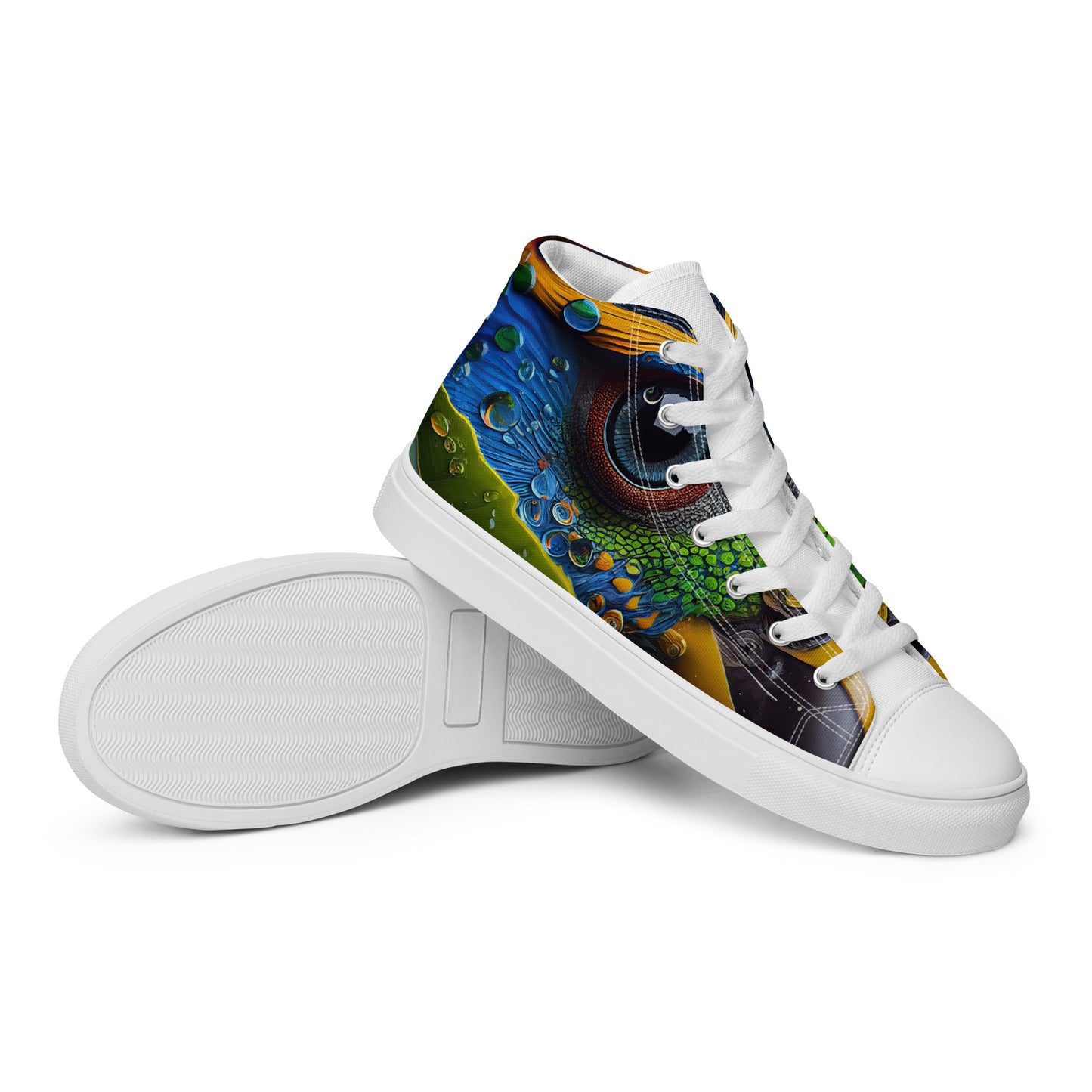 Parrot Men’s high top canvas shoes