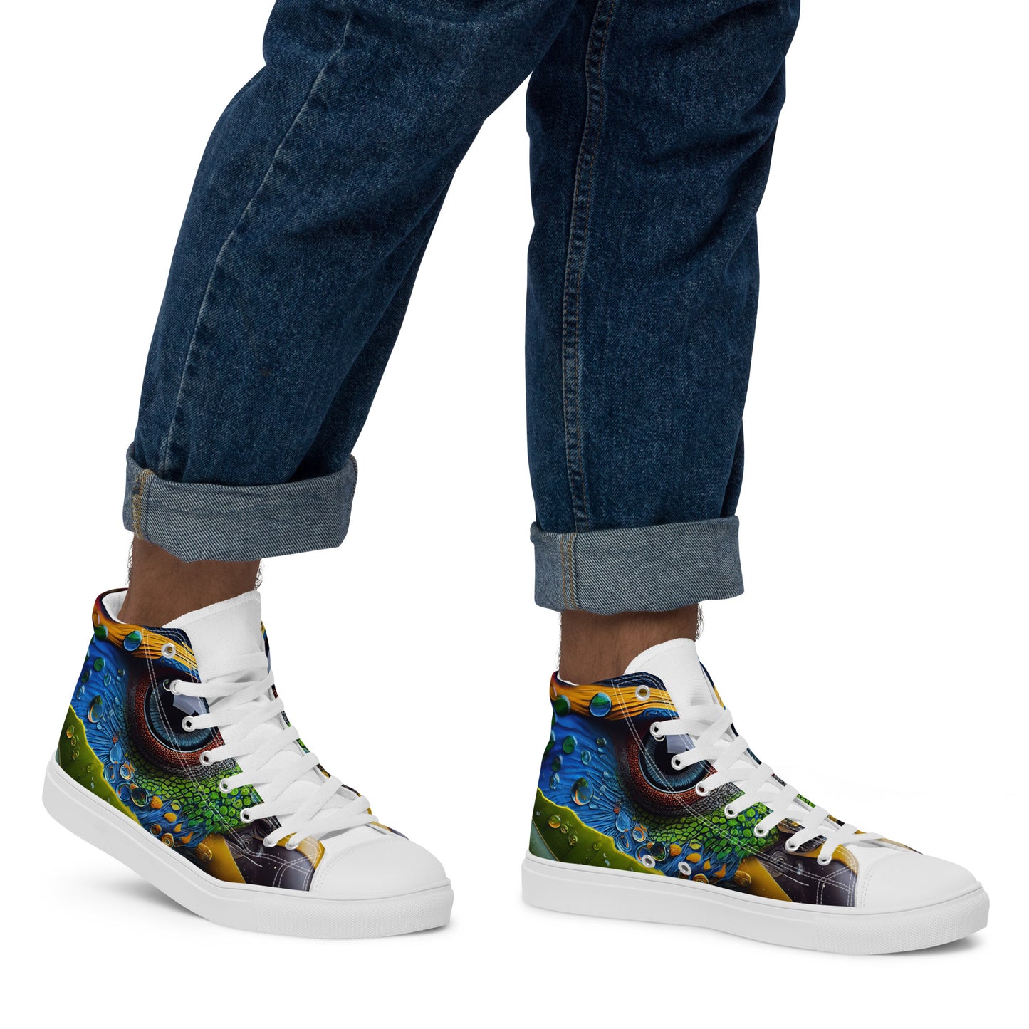 Parrot Men’s high top canvas shoes