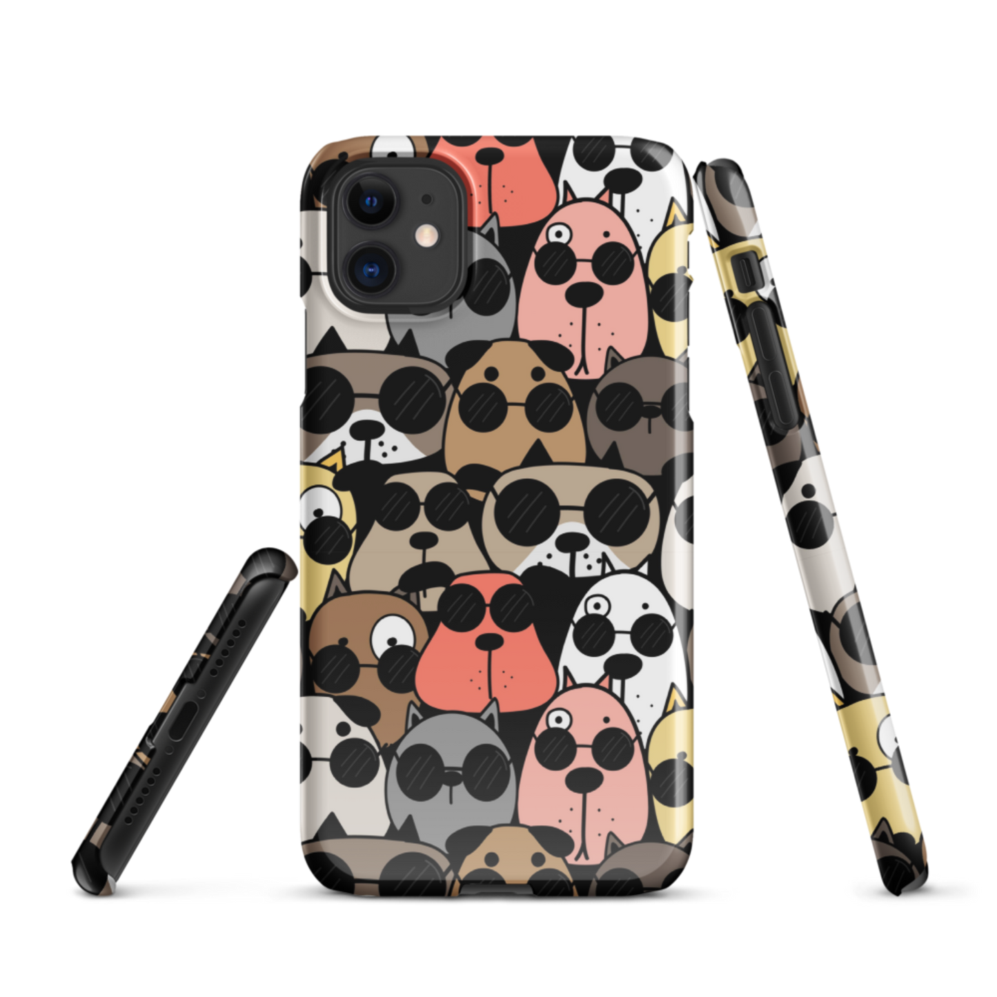 Dogs Multi Colors Snap Case for iPhone® - Protective Phone Cover