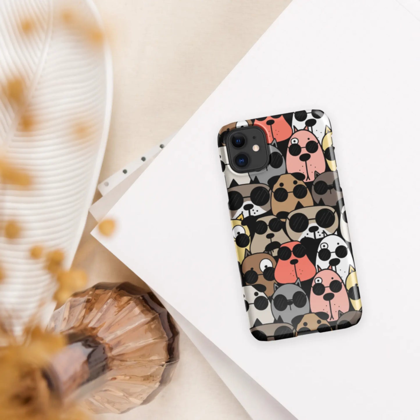 Dogs Multi Colors Snap Case for iPhone® - Protective Phone Cover - 4Legz