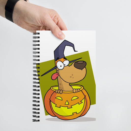 Dog Gone Howloween Spiral notebook