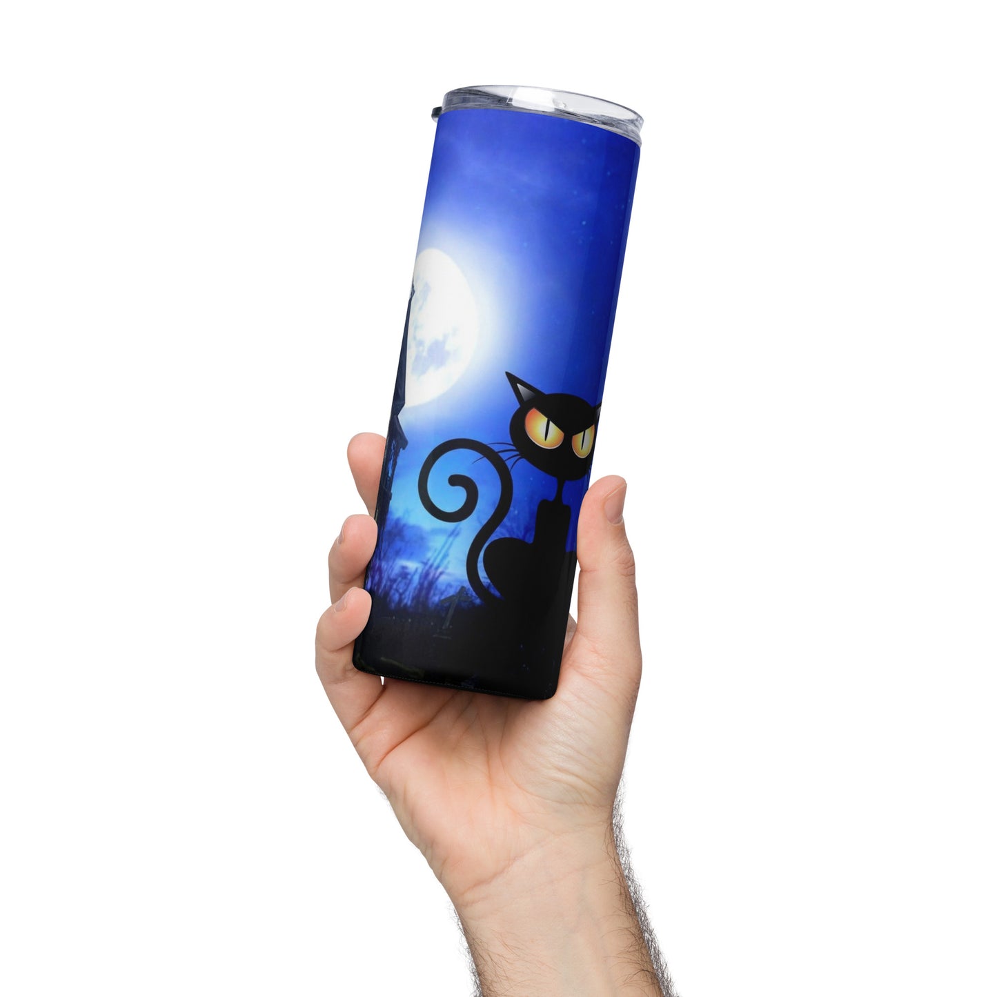 Halloween Cat Stainless steel tumbler
