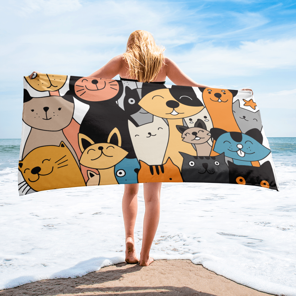 Happy Cats Towel