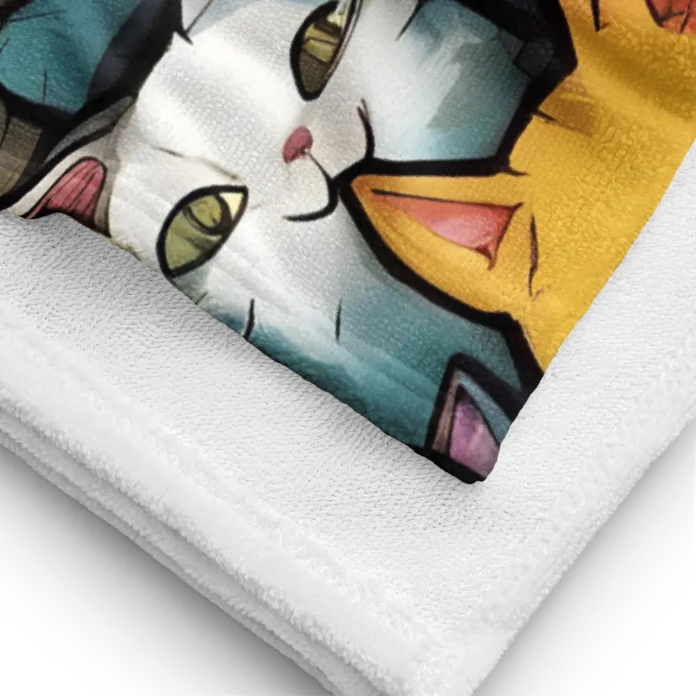 Colorful Cats Towel - 4Legz