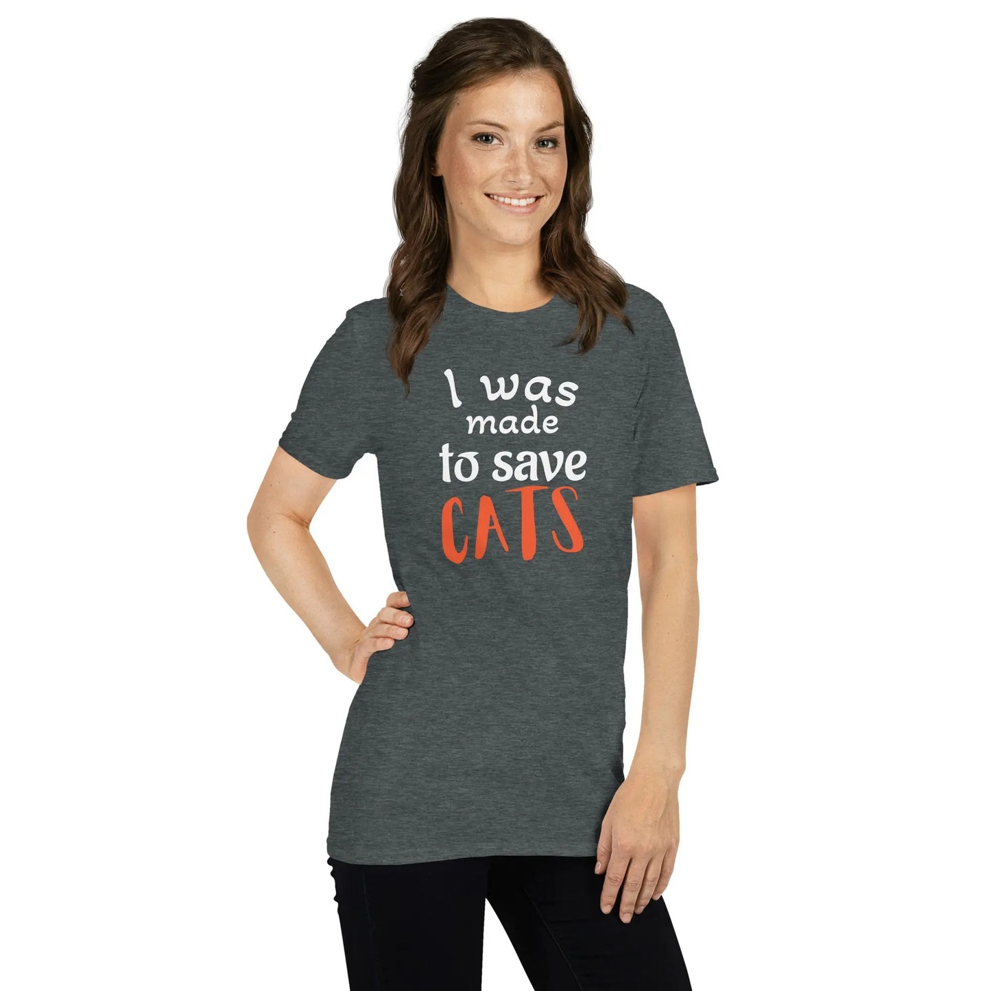 Save Cats T-Shirt for Animal Lovers - Short-Sleeve Unisex Style - 4Legz