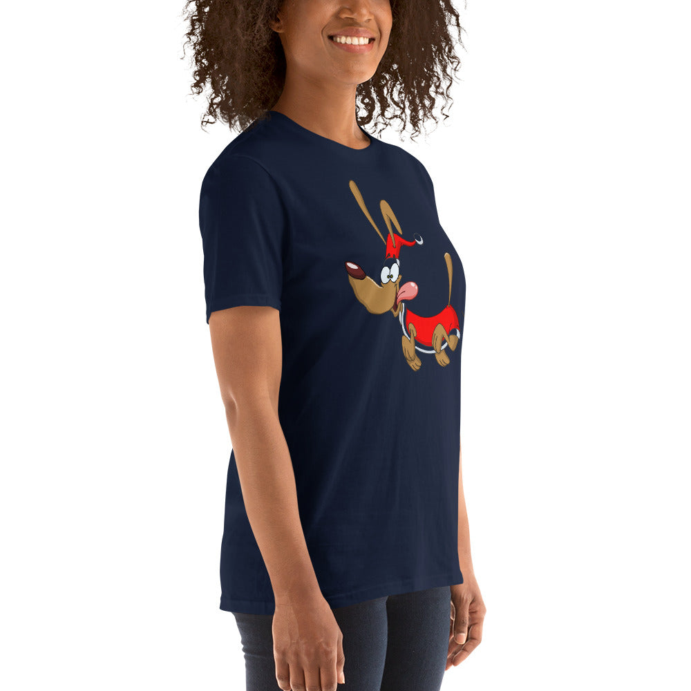 Santa Pup Short-Sleeve Unisex T-Shirt
