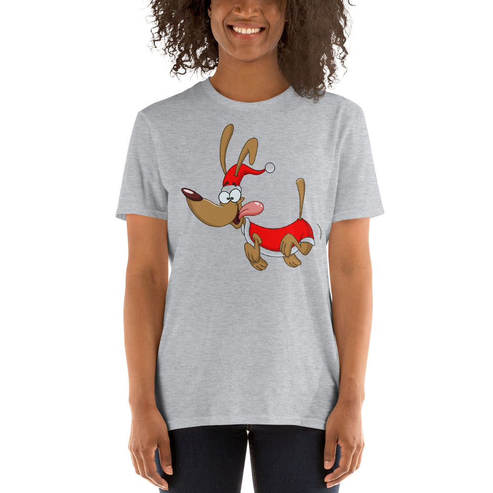 Santa Pup Short-Sleeve Unisex T-Shirt