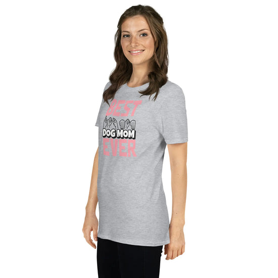 Best Dog Mom in ASL Short-Sleeve Unisex T-Shirt - 4Legz