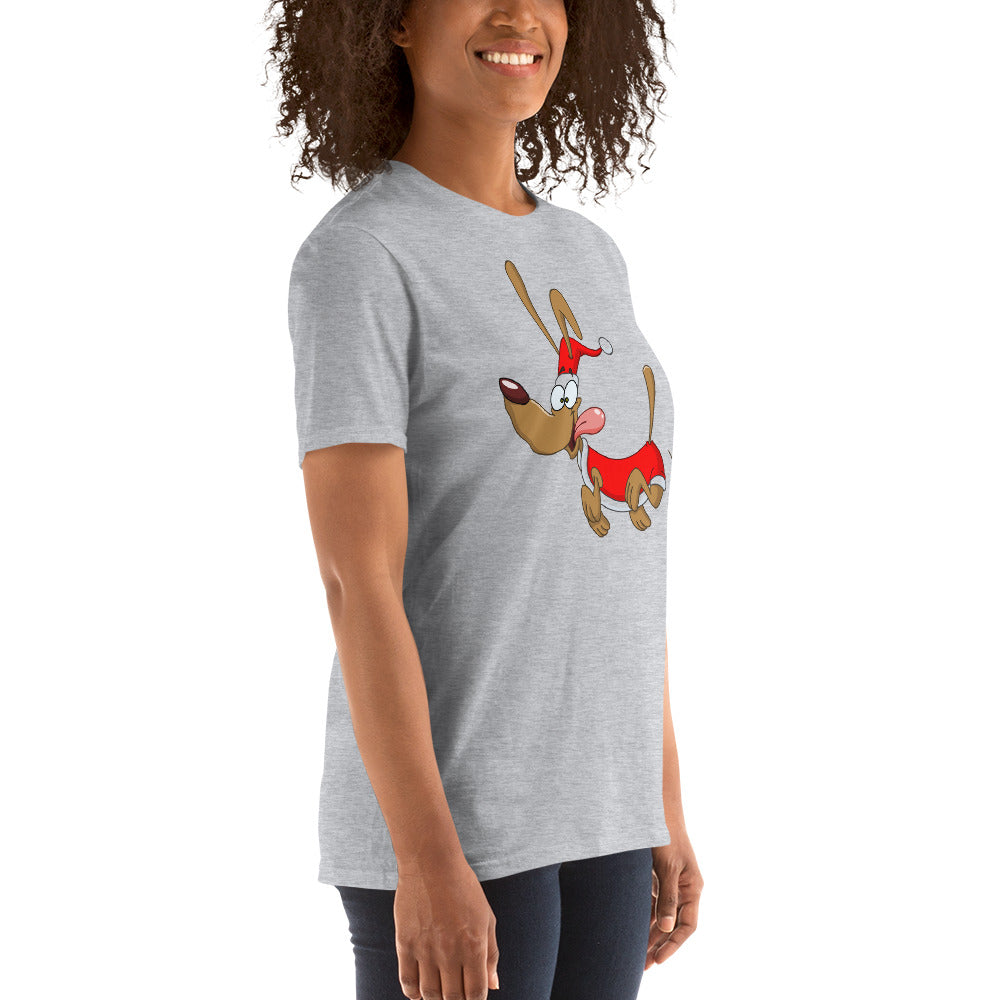 Santa Pup Short-Sleeve Unisex T-Shirt