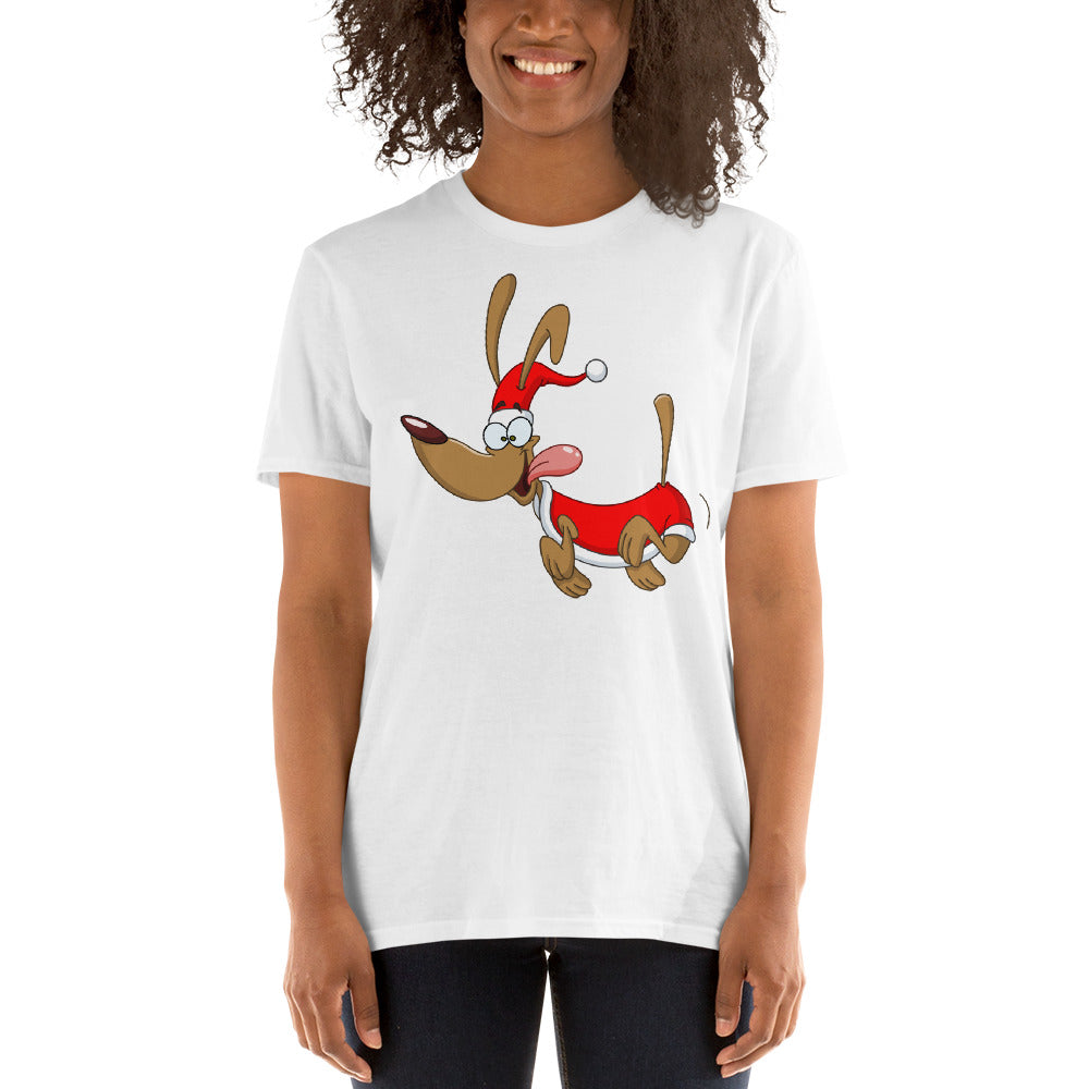 Santa Pup Short-Sleeve Unisex T-Shirt