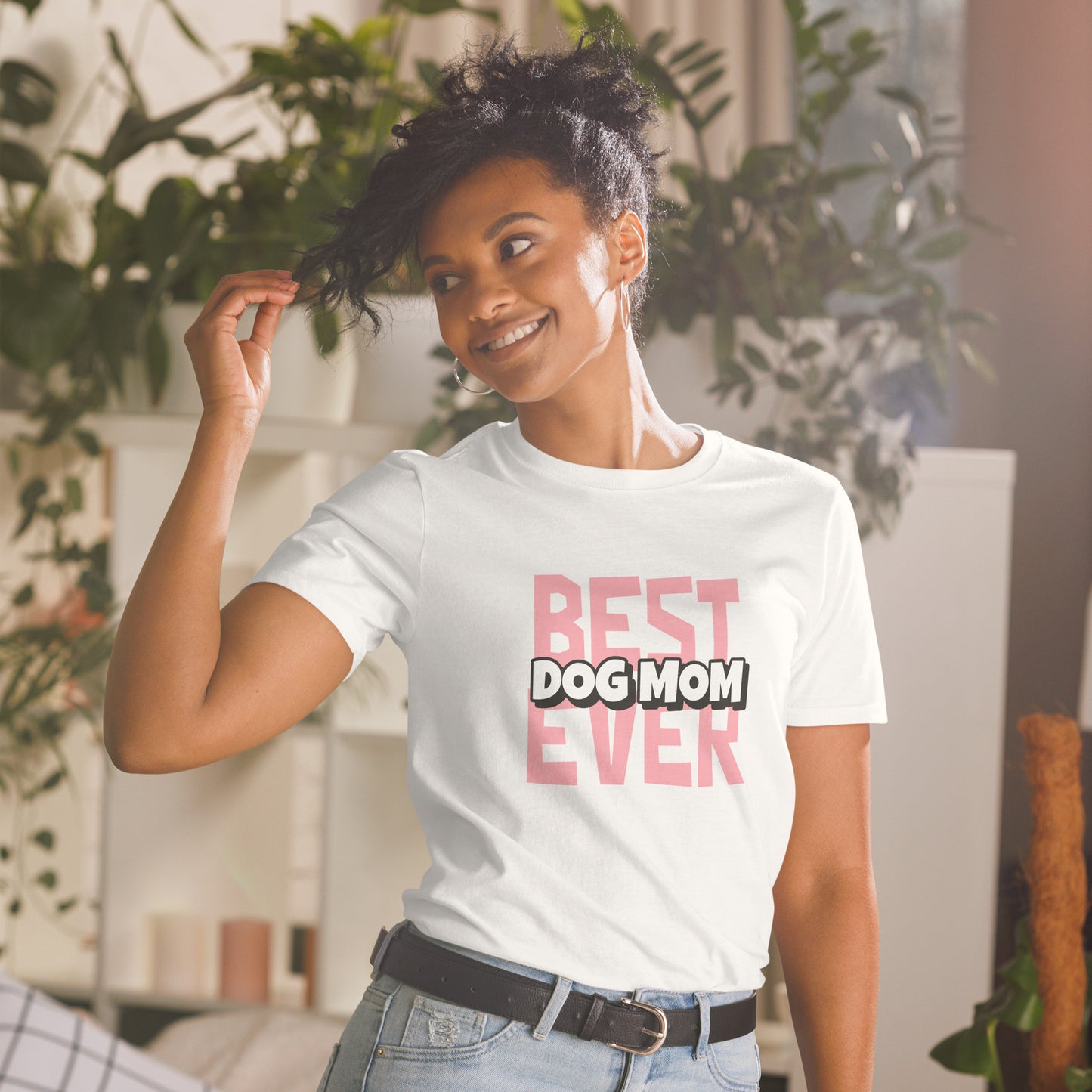 Best Dog Mom Ever Short-Sleeve Unisex T-Shirt