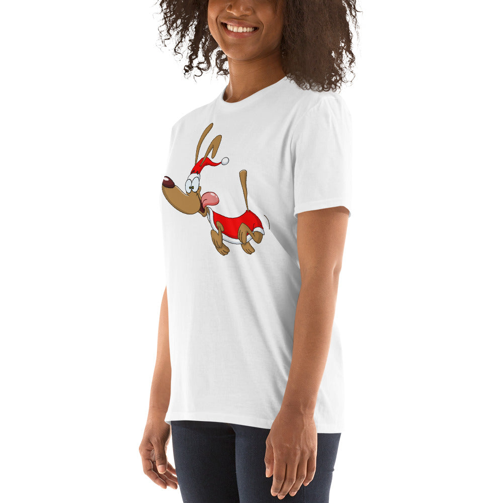 Santa Pup Short-Sleeve Unisex T-Shirt