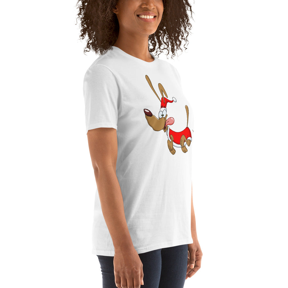 Santa Pup Short-Sleeve Unisex T-Shirt