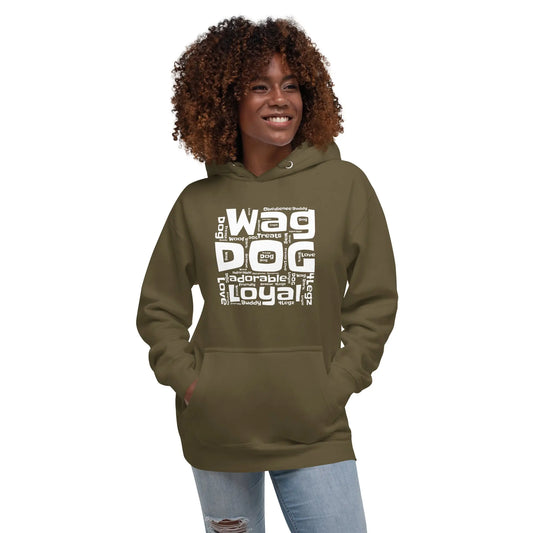 Wag Dog Words Unisex Hoodie - 4Legz