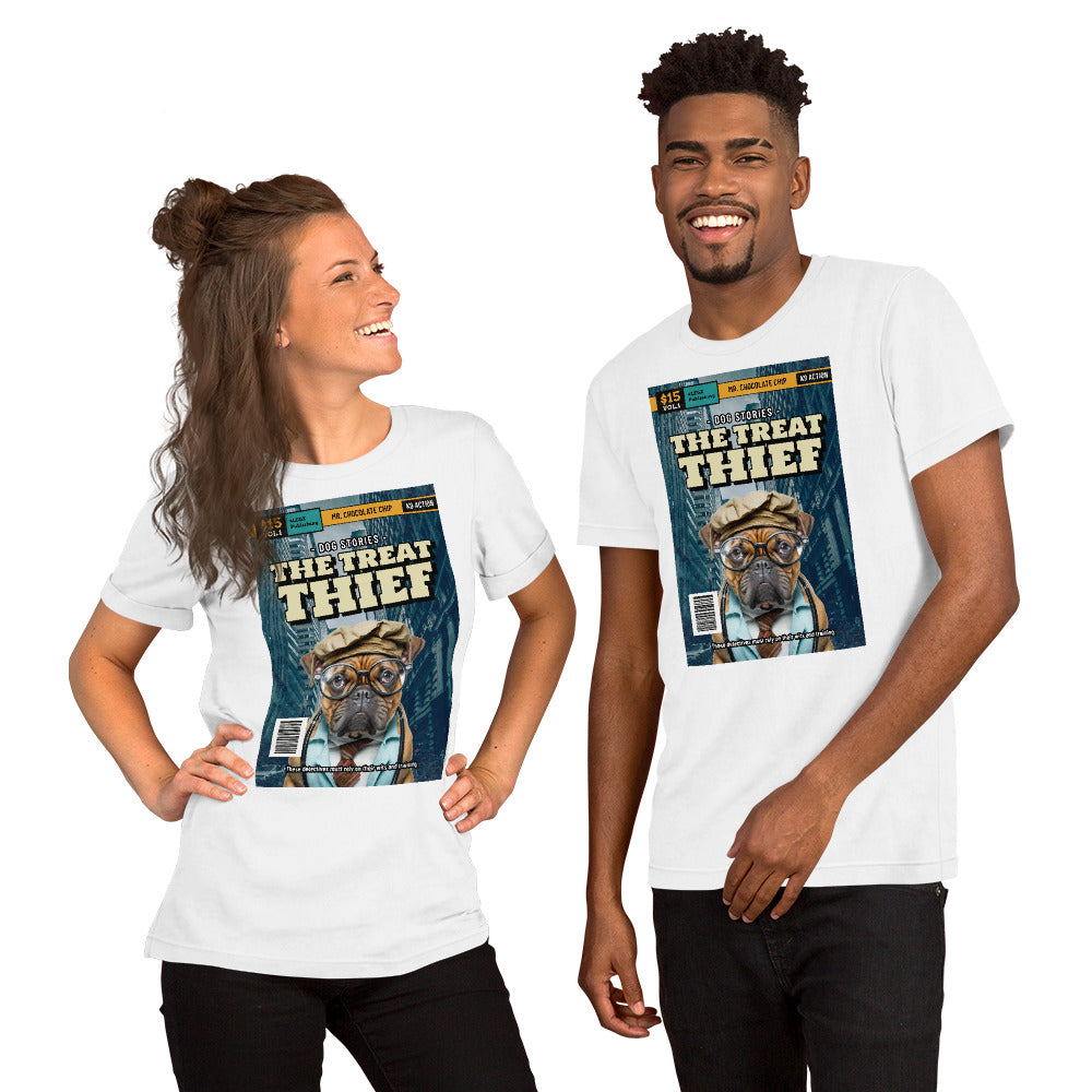 The Treat Thief Dog Story Unisex t-shirt