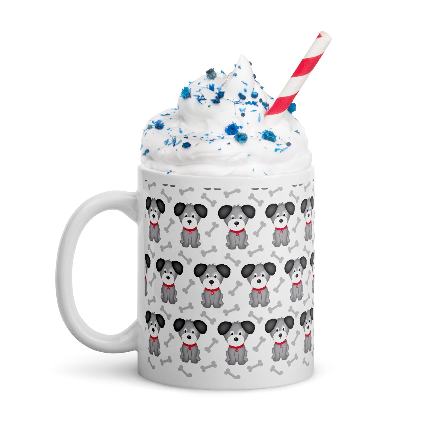 Doggy White glossy mug