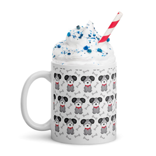 Doggy White glossy mug