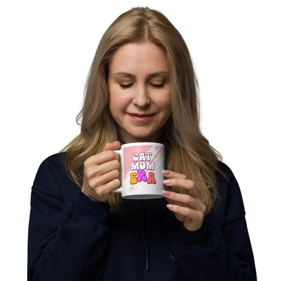 Cat Mom Era White glossy mug - 4Legz