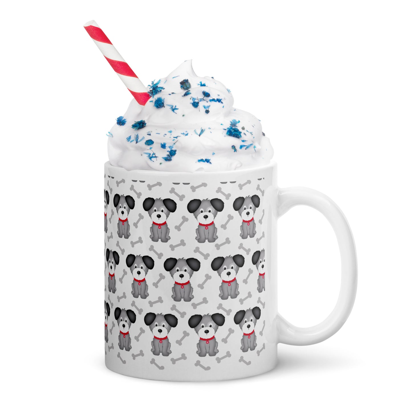Doggy White glossy mug