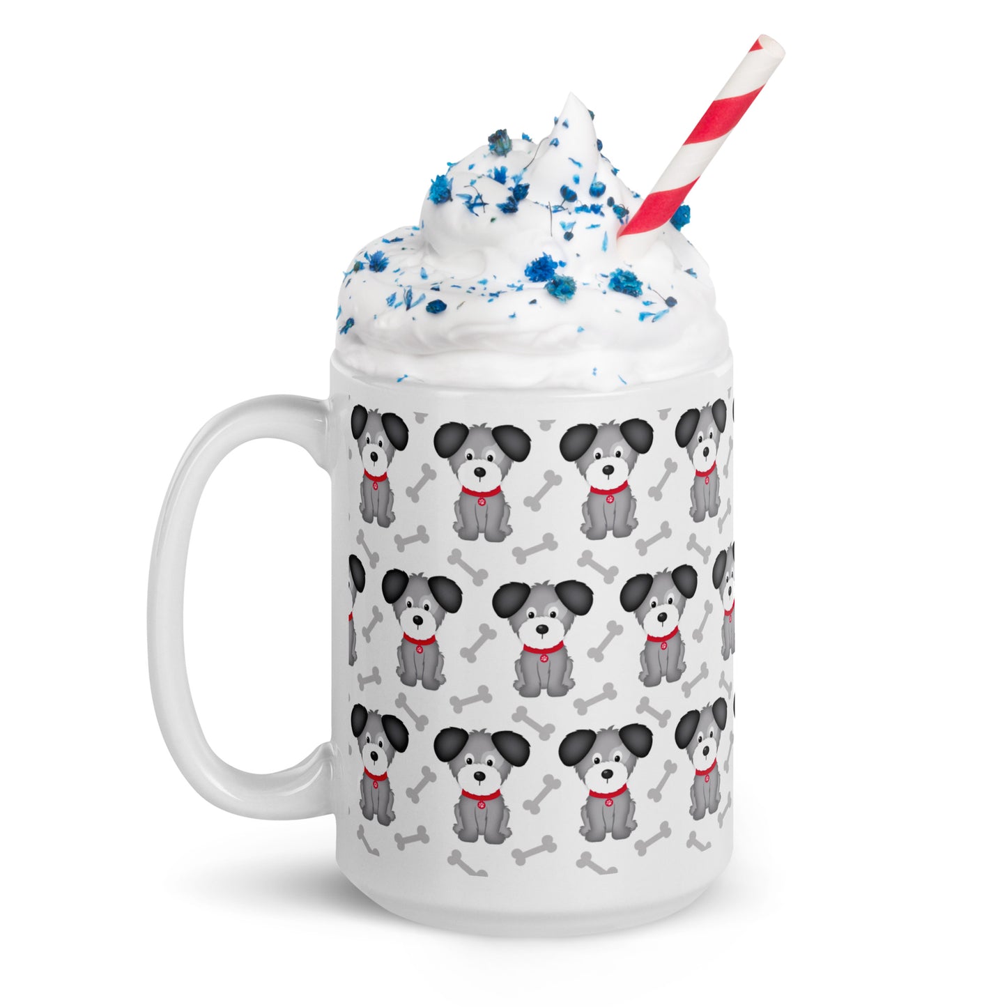 Doggy White glossy mug