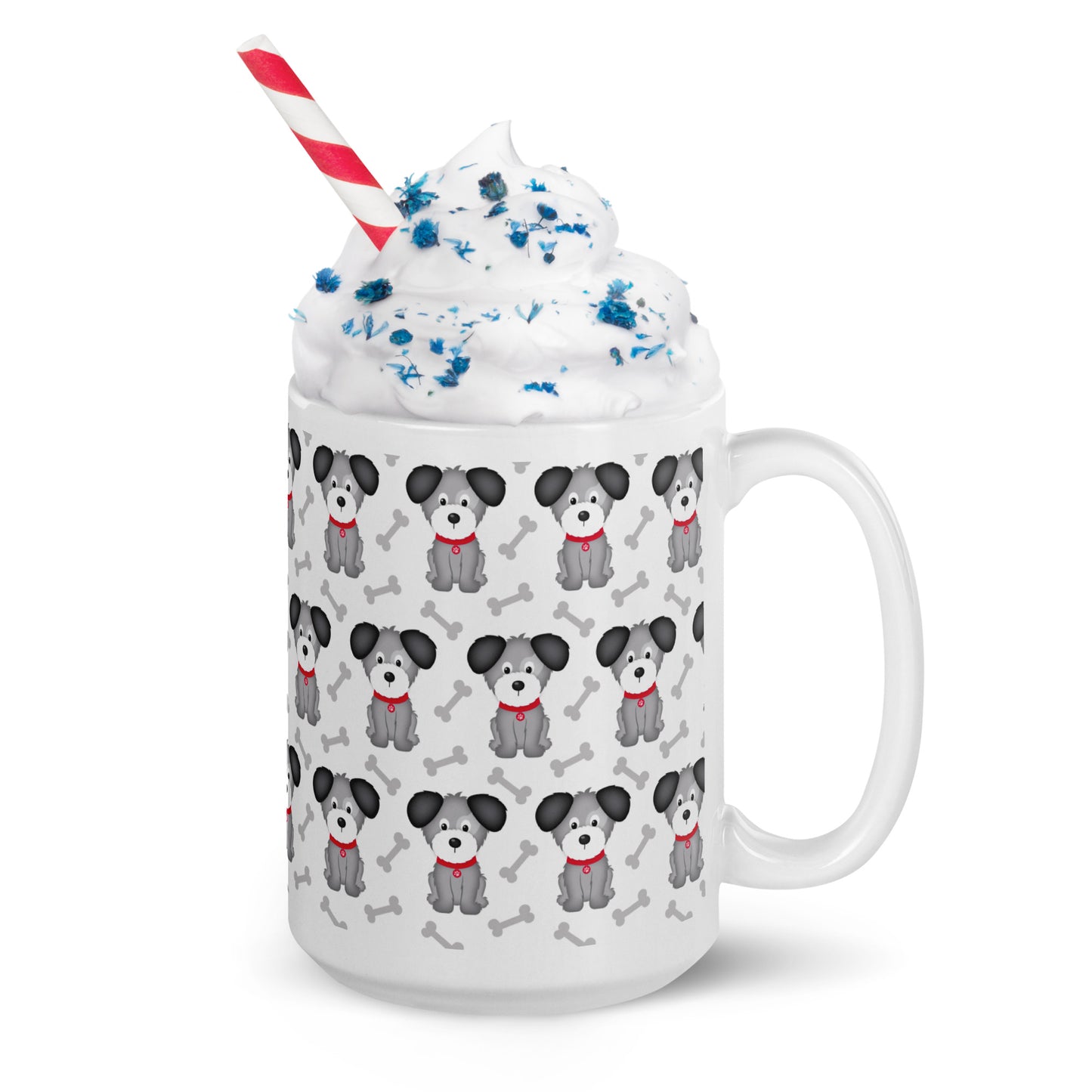 Doggy White glossy mug