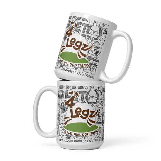 4Legz White glossy mug - 4Legz