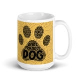 Bark Friendly Dog White glossy mug - 4Legz