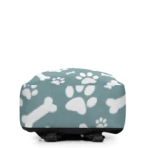 Bones and Paws Teal Minimalist Backpack - 4Legz