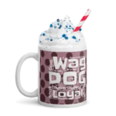 Polka Dog Words White glossy mug - 4Legz