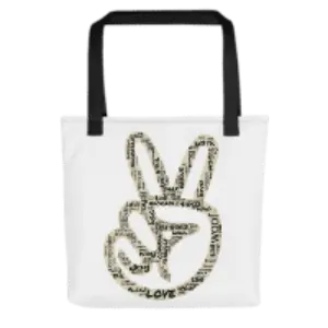 Peace Dog Tote bag - 4Legz