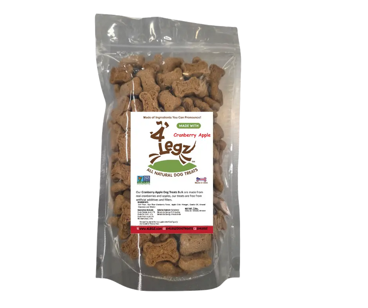Cranberry Apple Dog Treats Bulk for Healthy and Happy Pets 4legz
