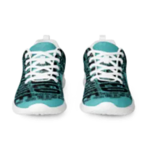 Dog Words Teal Athletic Shoes for Women - Stylish and Comfy Workout Footwear - 4Legz