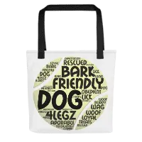 Dog Play on Words with Tennis Ball Tote bag - 4Legz