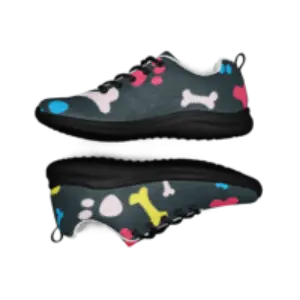 Colorful Paws and Bones Women’s athletic shoes - 4Legz