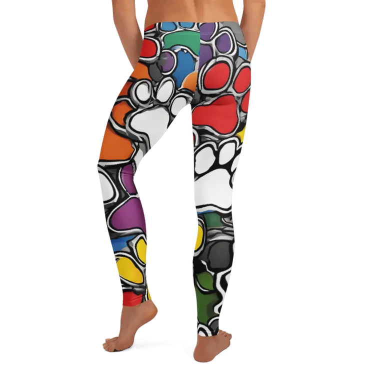 Paws Bursting in Colors Leggings - 4Legz
