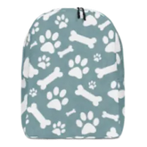 Bones and Paws Teal Minimalist Backpack - 4Legz