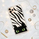 Black Cat Staredown Clear Case for iPhone® - 4Legz