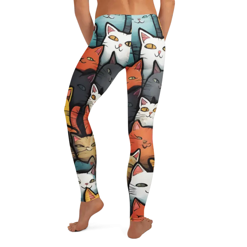 Colorful Cats Leggings - 4Legz
