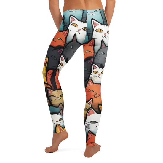 Colorful Cats Leggings - 4Legz