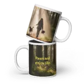 Paws and Enjoy Life White glossy mug - 4Legz