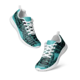 Dog Words Teal Athletic Shoes for Women - Stylish and Comfy Workout Footwear - 4Legz