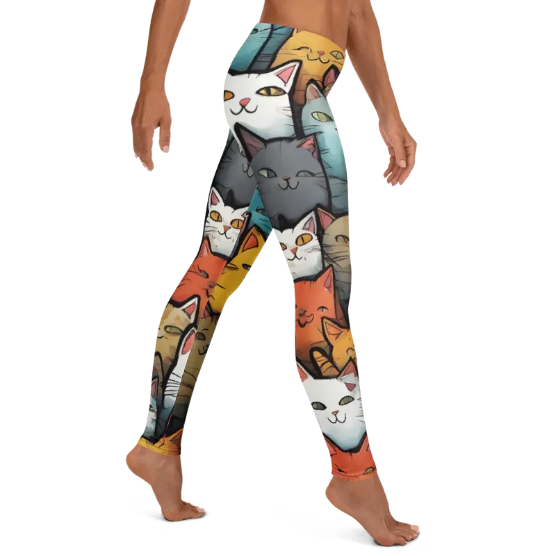 Colorful Cats Leggings - 4Legz