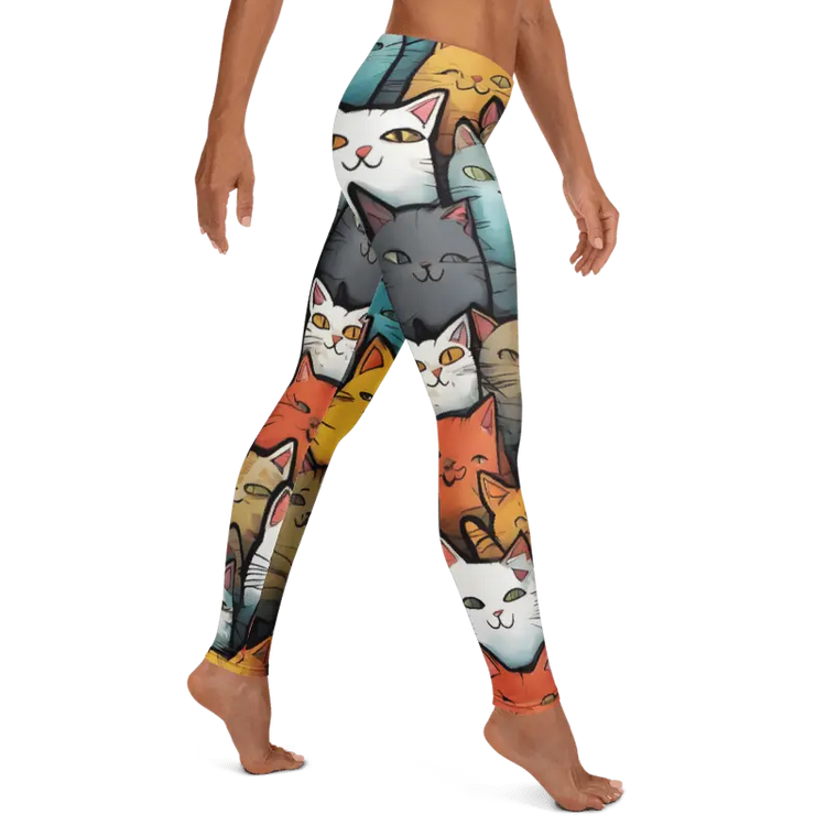 Colorful Cats Leggings - 4Legz