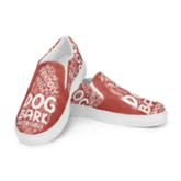 Dog Play on Words Shoes - Red Women’s Slip-On Canvas Shoes - 4Legz