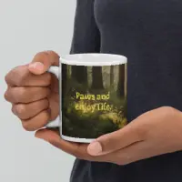 Paws and Enjoy Life White glossy mug - 4Legz